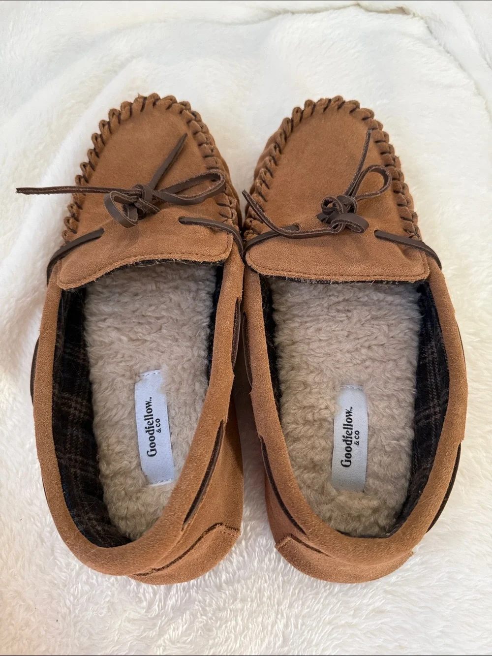 NEW Boy’s Goodfellow & Co Chestnut Moccasin Slippers